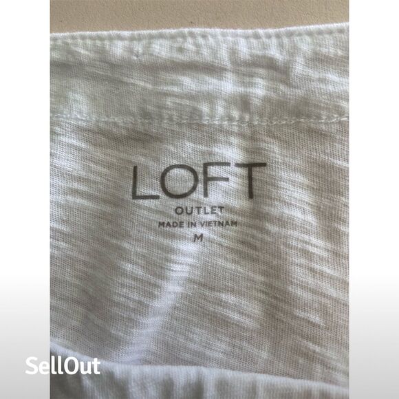 LOFT Outlet Women's Floral 3/4 Sleeve Blouse Multicolor Size M - Picture 3 of 4